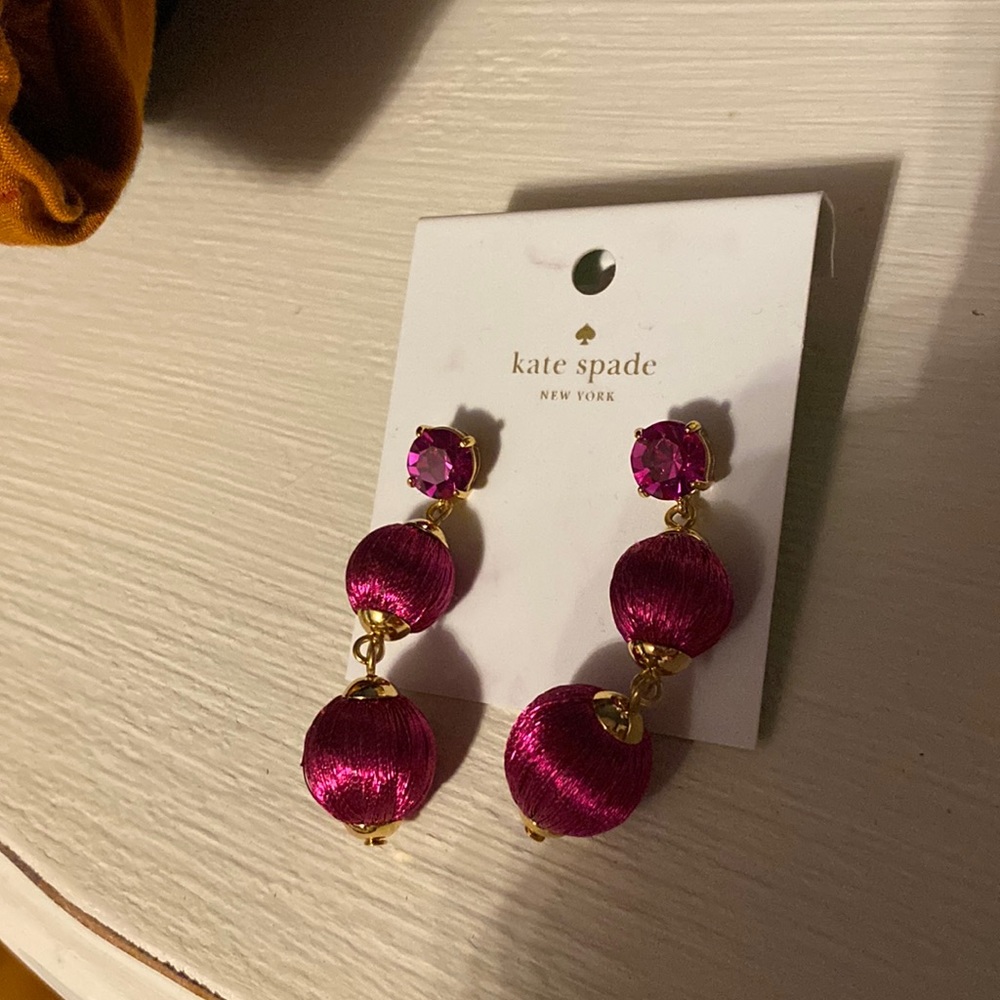 Kate Spade Pink and Gold Earrings